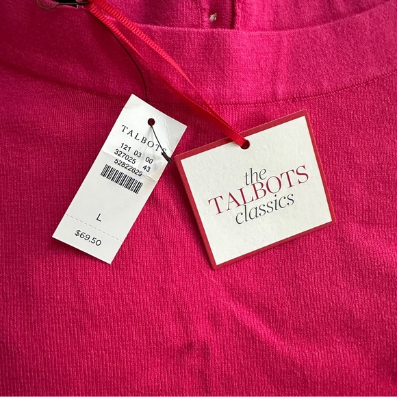 NWT Talbots Cotton/Rayon Ballet Neck Sweater - Picture 2 of 6